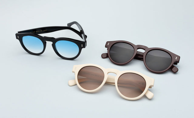 Leonard Sunglasses shown in new colors like Bordeaux and Cream