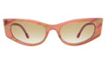 Front view of Alexa Sunglasses in Monte Rosa/Taupe Flat Gradient