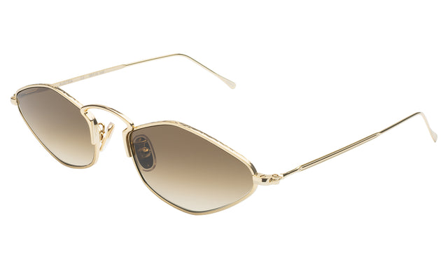 Austria Sunglasses side view in Gold / Taupe Flat Gradient