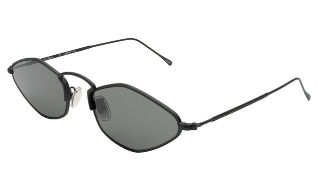 Austria Sunglasses side view in Matte Black / Grey Flat