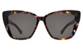 Front view of Barcelona Sunglasses in Sundae/Grey Flat