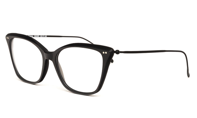 Bayard Optical side view in Matte Black Optical