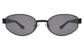 Front view of Bellagio A Sunglasses in Matte Black/Grey