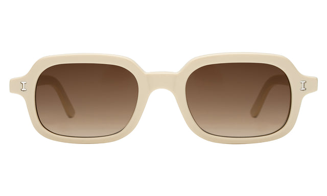 Berlin Sunglasses in Cream with Brown Gradient