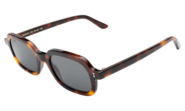 Berlin Sunglasses side view in Havana / Grey