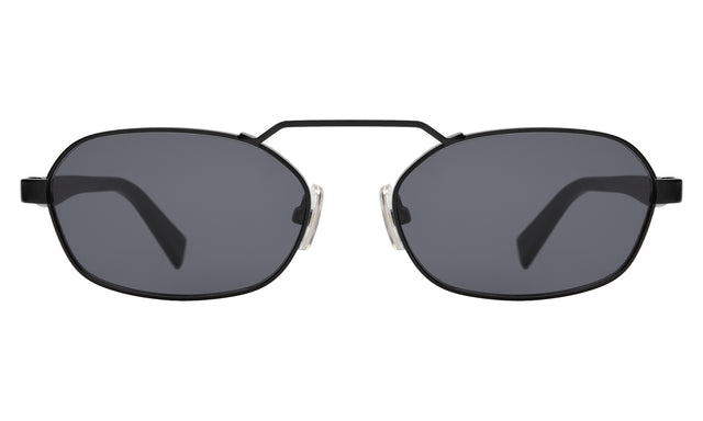 Bimini Sunglasses front view in Matte Black with Grey Flat