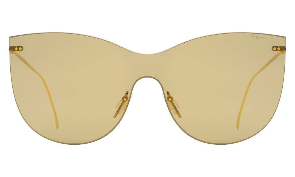 NEW ILLESTEVA women\'s boca mask sunglasses in ice blue NEW - ILLESTEVA  main image 4