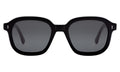 Front view of Bogota Sunglasses in Black/Grey Flat