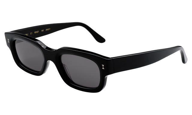Cali Sunglasses Side Profile in Black / Grey