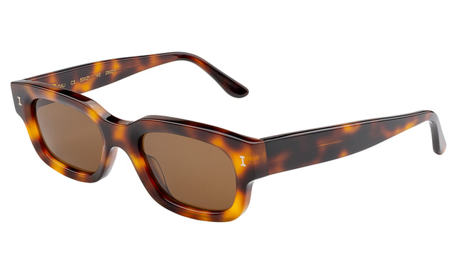 Cali Sunglasses Side Profile in Havana / Brown