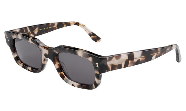 Cali Sunglasses Side Profile in White Tortoise / Grey