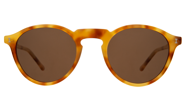 Capri Sunglasses in Amber with Brown