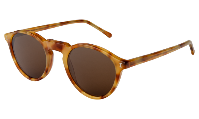 Capri Sunglasses Side Profile in Amber / Brown