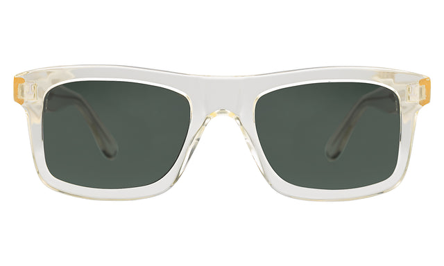 Catania Sunglasses in Champagne with Olive Flat