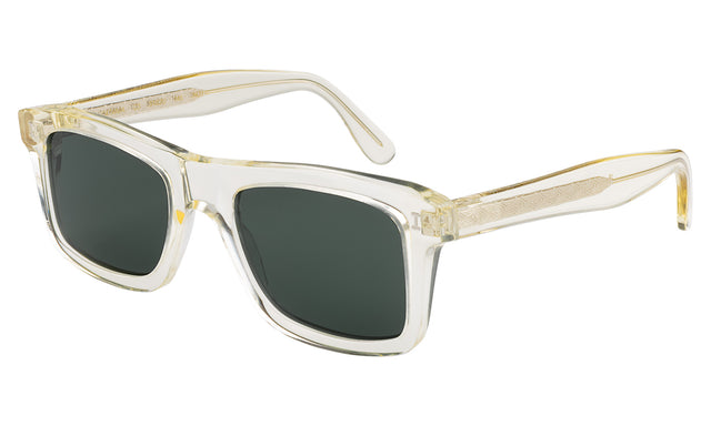 Catania Sunglasses Side Profile in Champagne / Olive Flat