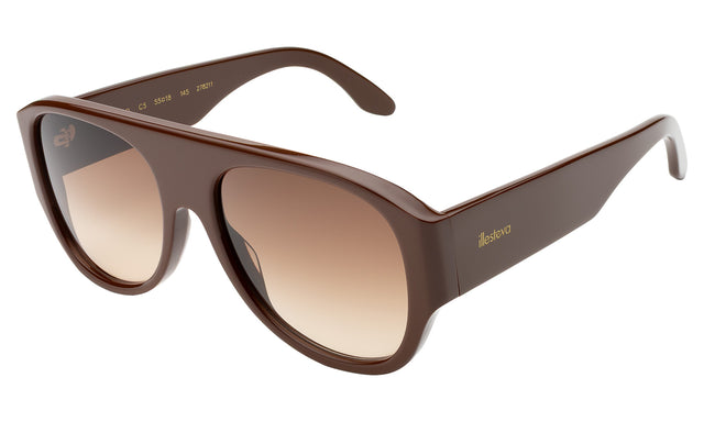 Colorado Sunglasses side view in Espresso / Brown Gradient