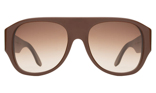 Colorado Sunglasses front view in Espresso with Brown Gradient