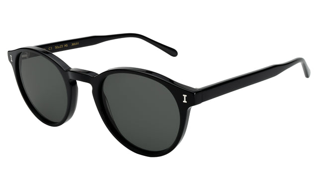 Como Sunglasses Side Profile in Black / Olive