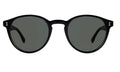 Front view of Como Sunglasses in Black/Olive