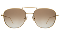 Front view of Cyprus Sunglasses in Gold/Taupe Flat Gradient