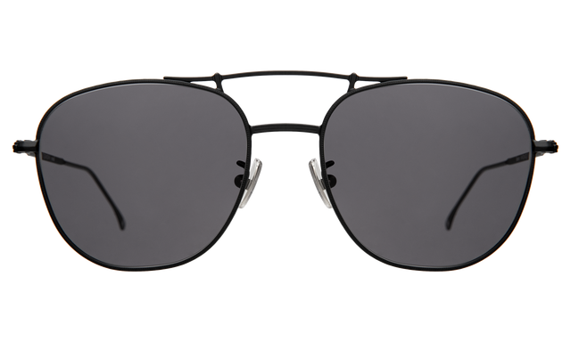 Cyprus Sunglasses in Matte Black with Grey Flat