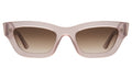Front view of Donna Sunglasses in Thistle/Brown Gradient
