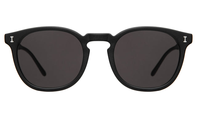 Eldridge Sunglasses in Matte Black with Grey Flat