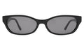 Front view of Encinitas Sunglasses in Black/Grey