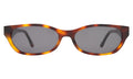 Front view of Encinitas Sunglasses in Havana/Grey