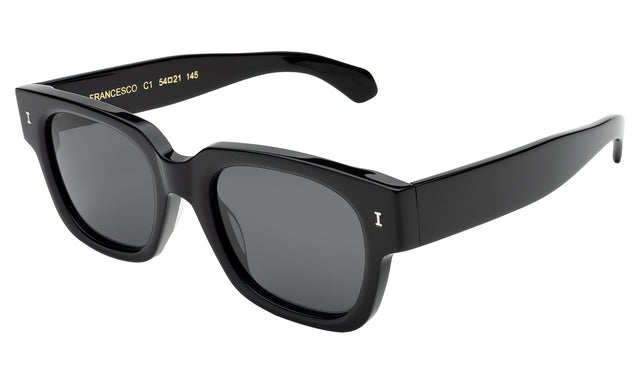 Francesco Sunglasses side view in Black / Grey