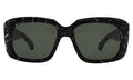 Front view of Geno Sunglasses in Obsidian/Olive