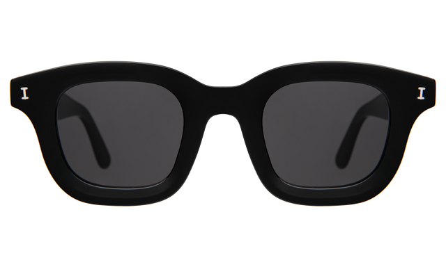 George Sunglasses in Black with Grey Flat