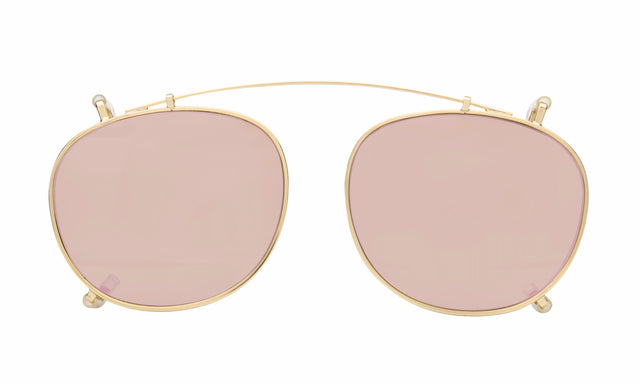 Lenox Clip On front view in Gold with Rose Mirror