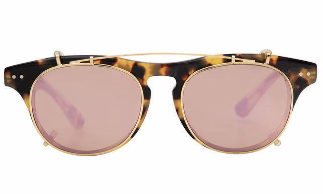 The Lenox Optical in Tortoise Gold with Rose Mirror