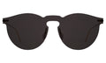 Front view of Leonard Mask Sunglasses in Grey/Grey