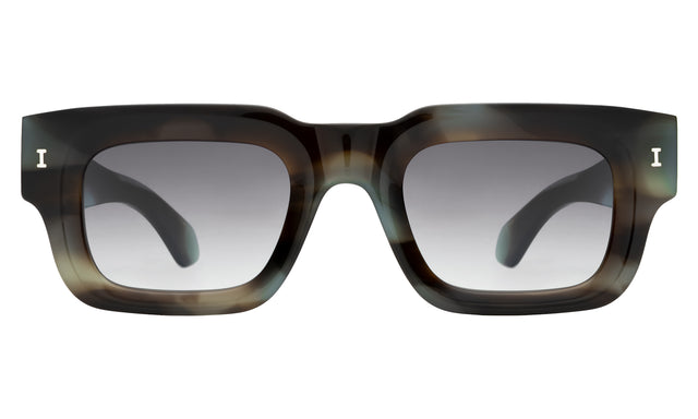 Lewis Sunglasses in Black Jade with Grey Flat Gradient