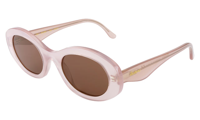 Luna Sunglasses Side Profile in Thistle / Brown Flat