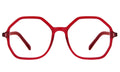 Front view of Magdalena Optical in Mulberry/Optical