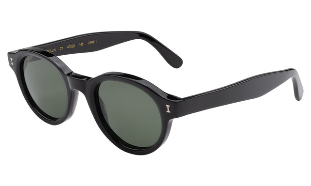 Medellin Sunglasses Side Profile in Black / Olive