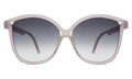 Front view of Nancy 57 Sunglasses in Thistle/Grey Gradient