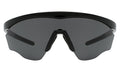 Front view of Nick Kyrgios x illesteva 1 Sports Frames in Black/Grey