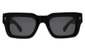 Front view of Nick Kyrgios x illesteva 2 Sunglasses in Black/Grey Flat