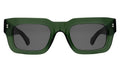 Front view of Nick Kyrgios x illesteva 2 Sunglasses in Pine/Grey Flat