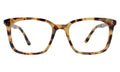 Front view of Portland Optical in Tortoise/Optical