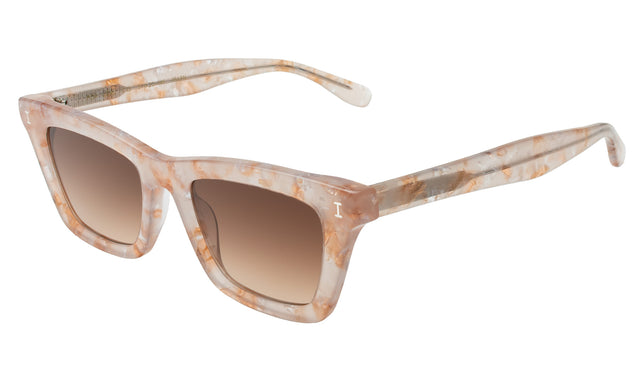 Portugal Sunglasses Side Profile in Cashmere / Brown Flat Gradient