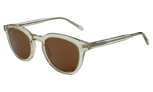 Slope Sunglasses Side Profile in Champagne / Brown