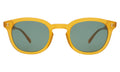 Front view of Slope Sunglasses in Honey Gold/Olive