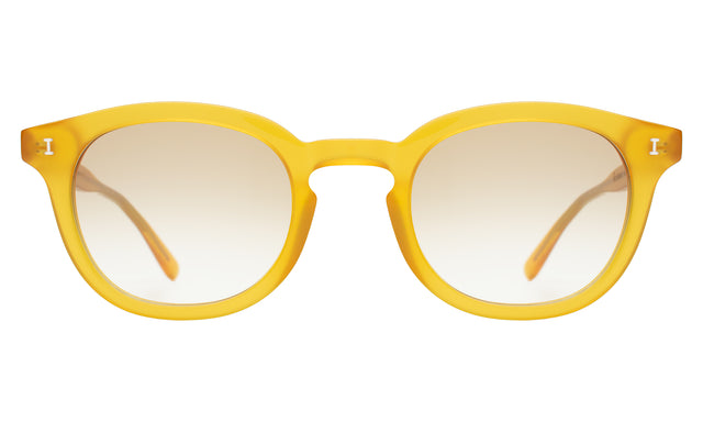 Slope Sunglasses front view in Honey Gold with Taupe Flat Gradient