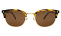 Front view of Stockholm Sunglasses in Tortoise/Gold/Brown