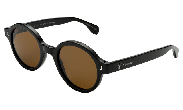 The Met x illesteva Sunglasses Side Profile in Black / Brown